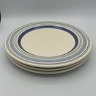 Pfaltzgraff Rio Dinner Plates 11” Blue and Cream Swirl Set 3 Stoneware