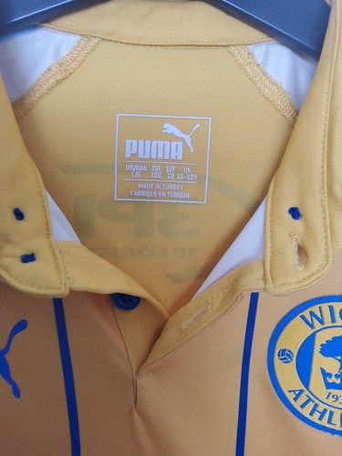 Kids Wigan Athletic Away Football Kit Shirt 2018/19 Size 11/12yrs Yellow - 第 6/7 張圖片