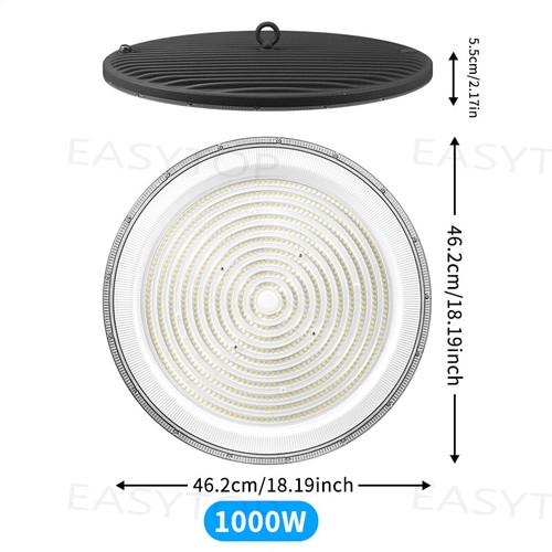 Faretto da sala UFO LED lampada industriale illuminazione sala 50/100/200/300/500/1000W - Foto 24 di 24