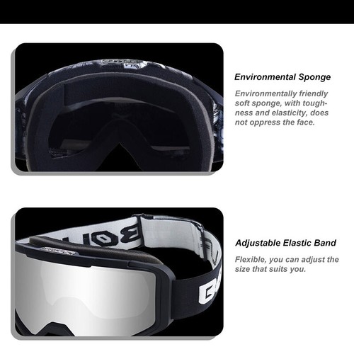 Winter Ski Snowboard Snowmobile Snowsports Windproof Goggles Glasses Anti-glare - Picture 10 of 22