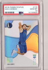 2018-19 Panini Status Luka Doncic Rookie #172 Dallas Mavericks PSA 10