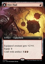MTG Magic the Gathering Dire Flail (374/491) The Lost Caverns of Ixalan NM