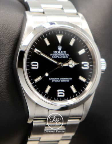 Rolex Explorer I 114270 Steel Oyster Black 36mm Watch Box Papers Mint Condition - Picture 2 of 12