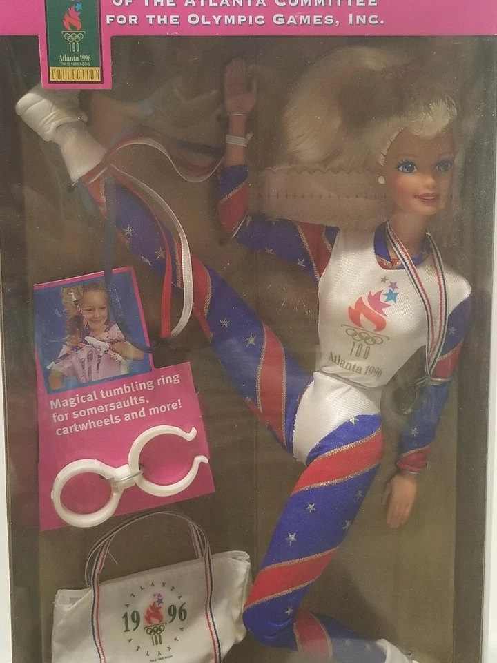 MUÑECA BARBIE GIMNASTA OLÍMPICA MATTEL 1995 COLECCIÓN JUEGOS OLÍMPICOS Foto 3 de 4