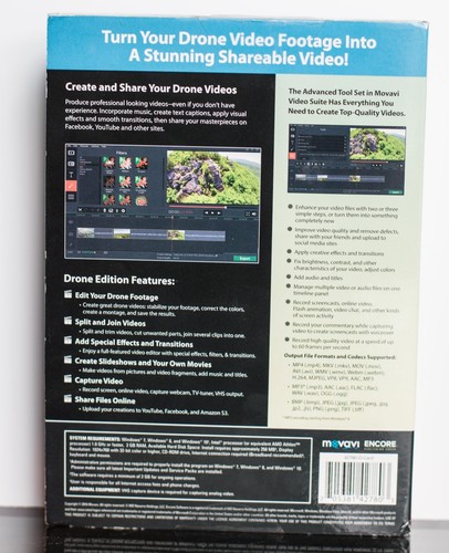 MOVAVI Video Suite Drone Edition | PC CD-Rom | Windows OS | 42780-0-Card | NEW - Picture 2 of 2