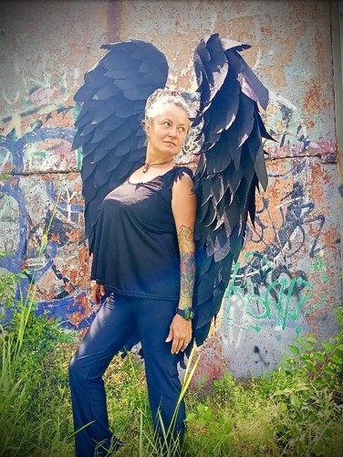 Black Angel Wings Costume Halloween Cosplay Black Wings Cosplay Wings - Bild 5 von 9