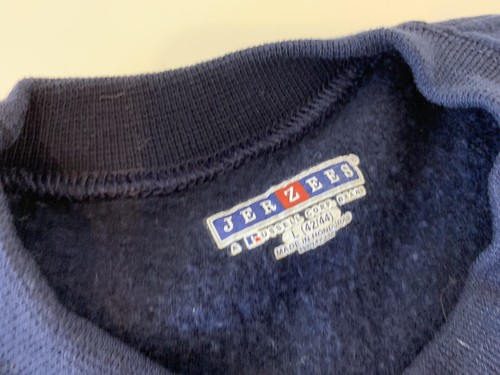 JERZEES Blank Crewneck Pullover Sweatshirt Men's Large Blue - Bild 2 von 4