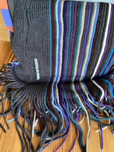 Tucano Blue Striped Knitted Motorcycle Motorbike Scooter Neck Warmer 020 - Picture 3 of 6