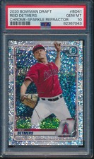PSA 10 REID DETMERS 1st 2020 Bowman Chrome Draft SPARKLES Refractor RC GEM MINT