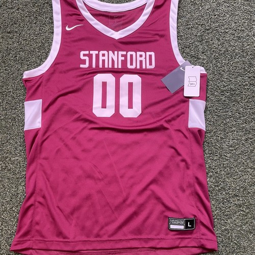 Stanford Jersey L NEW Nike Cardinal Basketball No Name Blank #00 Game-day Tee - Picture 2 of 13