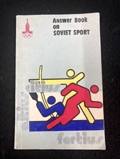 1980 ANSWER BOOK ON SOVIET SPORT BY POPOV & SREBNITSKY, NOVATNY PRESS AGENCY