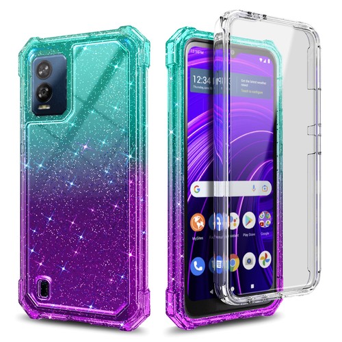 For BLU View SPEED (B1550VL) 5G Case Full Body Cover + Built-in Screen Protector - Picture 33 of 51