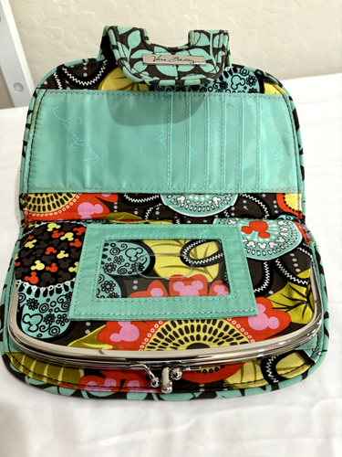 Disney Vera Bradley Geldbörse/passende Geldbörse mit versteckten Mickey perfekten Blütenblättern Stoff - Bild 4 von 15