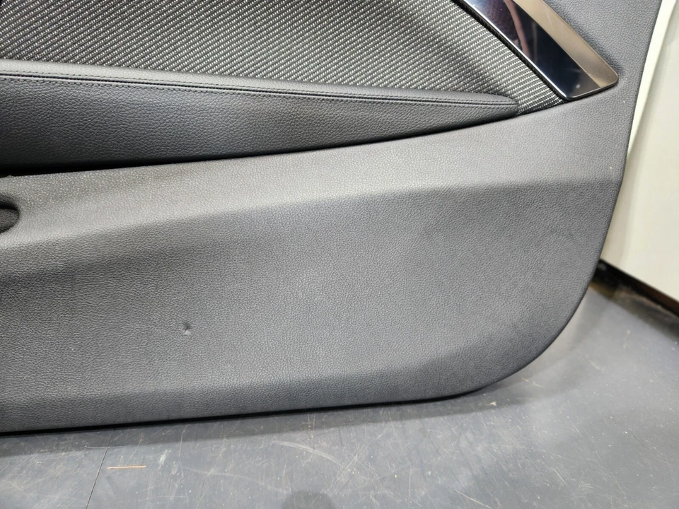 ✅15-20 OEM BMW F82 M4 cupé puerta delantera izquierda derecha paneles de tarjetas cuero negro JUEGO* Foto 4 de 4