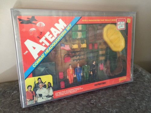 1983 GALOOB THE A TEAM PLAYSET COMBAT HEADQUARTERS AFA 75 WOW Super Rare