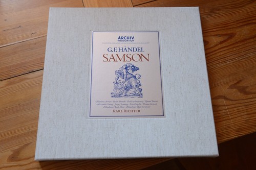HÄNDEL Handel SAMSON  Karl Richter Arroyo Donath 4LP box Archiv 643 517/20 - Picture 1 of 4