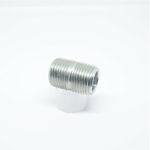 Steel 1/2" Npt Male Close Nipple Pipe Fitting Mpt Mip Fuel Oil Gas Liquid - Picture 5 of 6