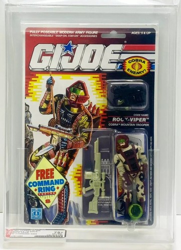 GI Joe Cobra ROCK-VIPER 1990 MOC AFA 75+ Modellino Hasbro Sigillato in fabbrica - Foto 2 di 8