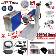 JPT Mopa M7 20W/30W/60W Fiber Laser Metal Engraver Machine Color Marking+SG7110