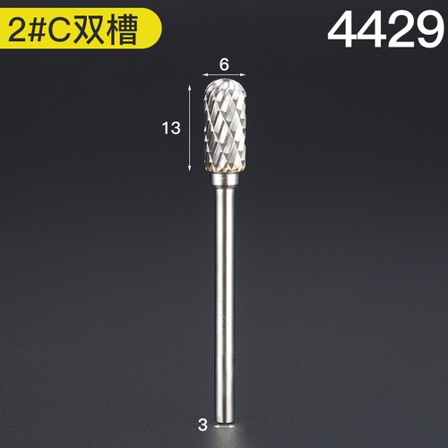 3*6 mm Wolframcarbid Grat Rotationsbohrer Bits Einzel-/Doppelschneider Feilen Werkzeuge - Bild 17 von 27