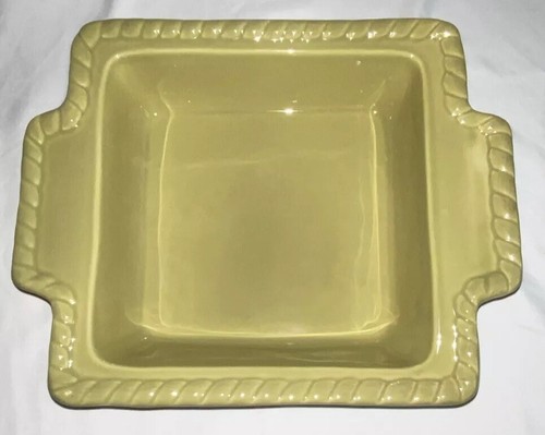 Gracious Goods Casserole With Iron Stand Sage Green 9x9 HARD TO FIND! - Picture 4 of 7