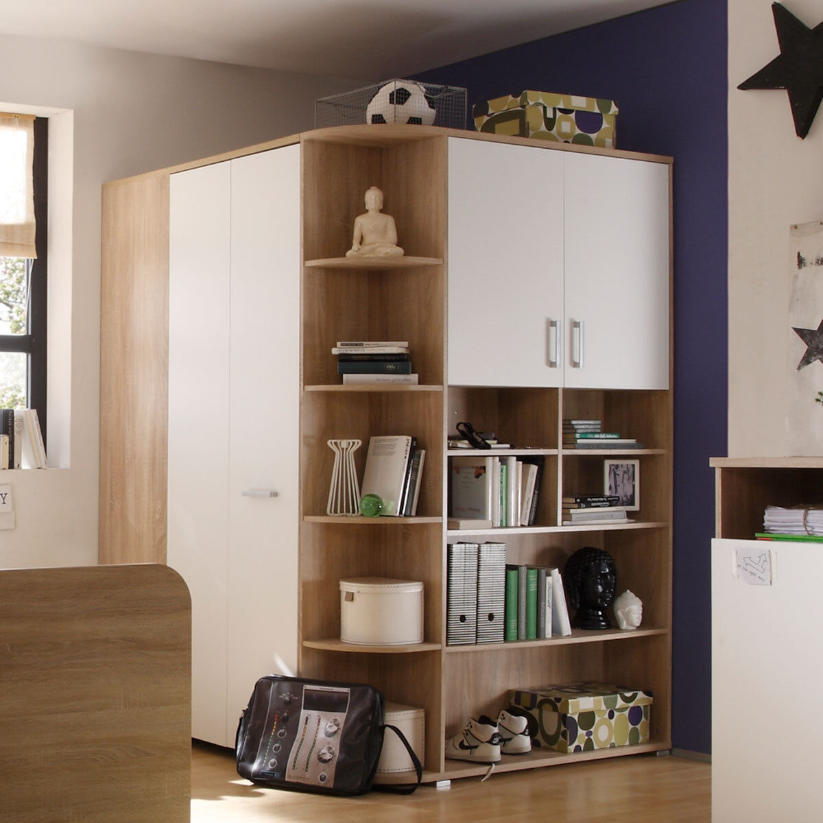 Begehbarer Kleiderschrank Eckschrank Corner Jugendzimmer Eiche Sonoma