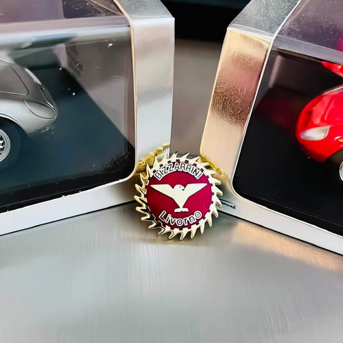 Bizzarrini Nose Badge / Emblem 50 mm = 2" , Plus 7/8" Bizzarrini Lapel/Hat Pin - Picture 5 of 9