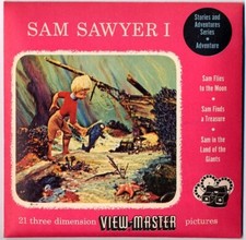 Sam Sawyer I  MINT Cond. 1950 View-Master Packet with Reels Sam-1 Sam-2 Sam-3