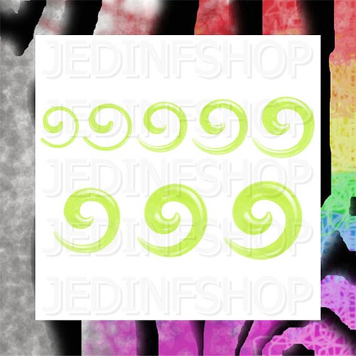 Ear Taper Stretcher - Spiral Snail | 1.6mm-10mm | Acrylic Single - 25 Colours - Picture 11 of 26