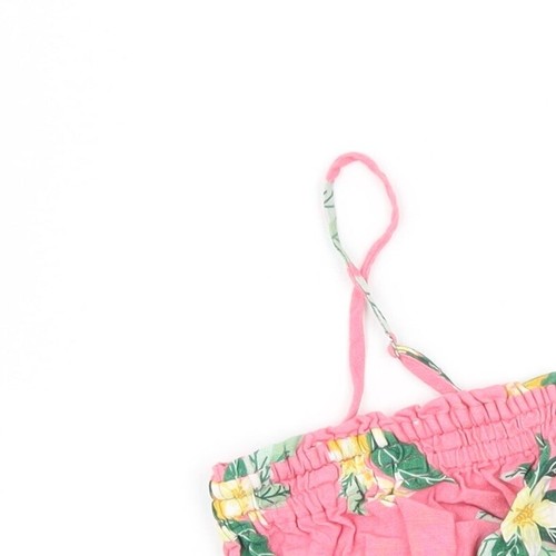 Miss E-Vie Girls Pink Floral Viscose blend Camisole Blouse Size 10-11 Years - Picture 5 of 12