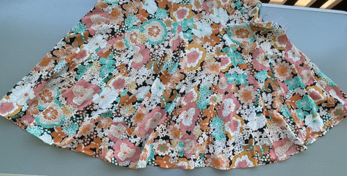 MELLODAY Kleid Damen Mehrfarbig Blumen Langarm Boho Größe XL - Bild 14 von 16