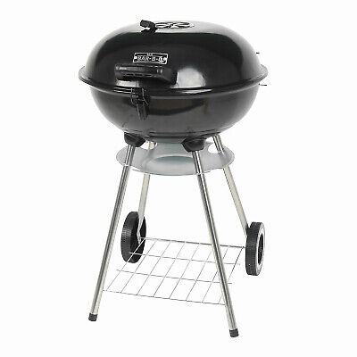 Mr. Bar B Que CBC1210M Charcoal Kettle Grill, Black Porcelain-Coated Bowl, 17 - Picture 2 of 2