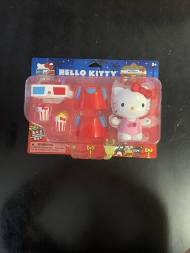 Hello Kitty At The Movies Figures With 4 Accessories Universal Studios New!