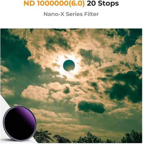 K&F Concept 20-Stops ND1000000 Ultra Dark ND Camera Lens Filter Neutral Density - Picture 9 of 77