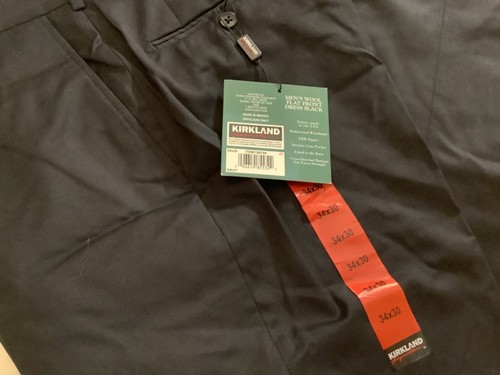 Kirkland Signature Men's wool flat front dress slack Pants 34x-30, 36x30 - Picture 5 of 22