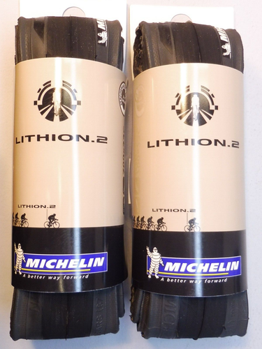 Zwei - Michelin Lithion 2 (Dk. Grau / bk. 700 - 23) Reifen / NOS