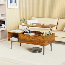 ZUNMOS Coffee Table with Storage Hidden Compartment Modern Wood Lift Top