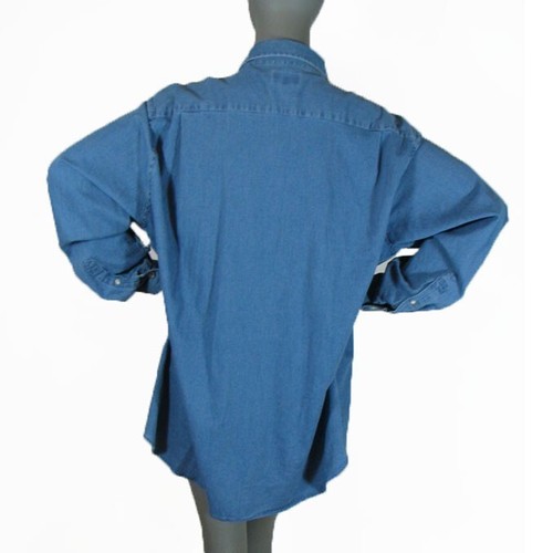 Camicetta o top denim cotone blu Sonoma taglia: XXL, blu nuova con etichette facile manutenzione lavaggio in lavatrice - Foto 7 di 12