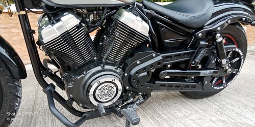 Cubierta Derby estilo tailandés para Yamaha XV950 2013-2019 Yamaha Bolt-R 2020-2024 con aletas - Imagen 10 de 11