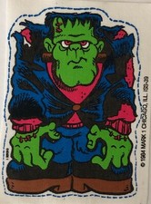 Original Vintage 1984 Frankenstein Monster Iron On Fabric Patch