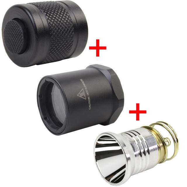 Tactical LED Flashlight Torch Head Bezel for Surefire 6P 9P G2 G3 C2 M3 G2Z G2L