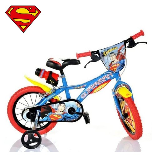 bici bicicletta Superman 14 pollici giocattolo per bambini con rotelle freno - Foto 1 di 2