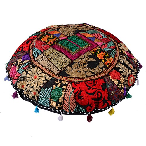 Indian Handmade Vintage Floor Cushion Cover Pillow Patchwork Home Decorate - Picture 34 of 51