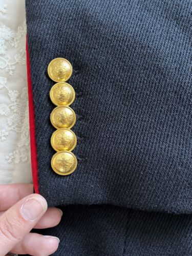 Superdray Black/Dark Navy Military Style Coat Size 8 - Picture 5 of 9
