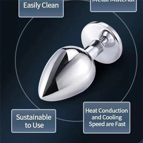 2025 Anal Butt Plug HEART STAINLESS Butt Plug Sex Toy For Women Men Couple Gift - Picture 6 of 32