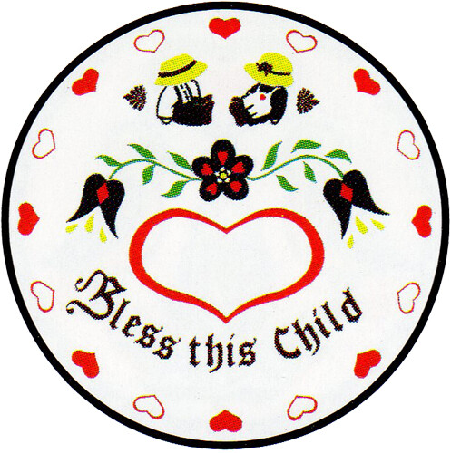 8" Hex Sign Blessings chose House, Family, Child by Conestoga or Zooks USA Made - Foto 8 di 10