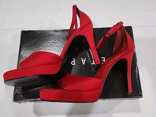 Womens Stiletto Metaphor Paloma High Heels NOB Sz 7M Preowned Ankle Strap Shoes - Picture 7 of 18