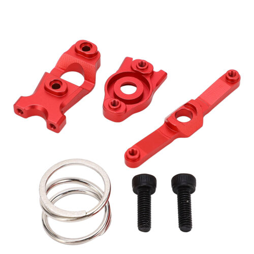 (Red) RC Steering Assembly Exquisite Upgrade Aluminum Alloy RC Steering - Picture 1 of 22