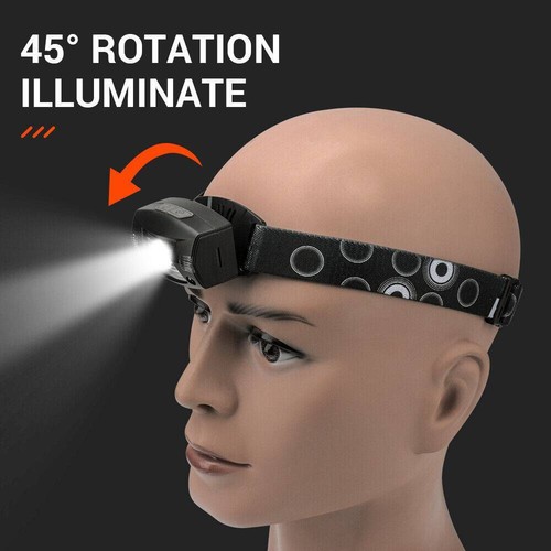 USB Rechargeable LED Headlamp Flashlight Headlight Head Torch Waterproof Sensor - Picture 6 of 17