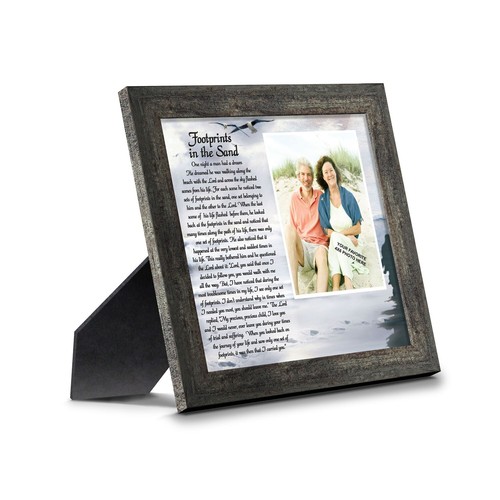 Fußabdrücke im Sand, Religiöse Wandbilder, Fußabdrücke Gedicht, 10X10 6703B - Bild 2 von 8